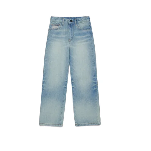 Nº21 Kids Mid-Rise Wide-Leg Jeans