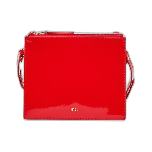 N°21 Kids Logo Printed Zipped Shoulder Bag
