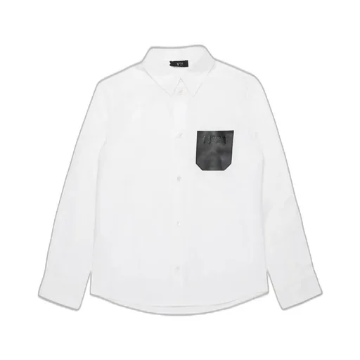 Nº21 Kids Long-Sleeved Button-Up Shirt