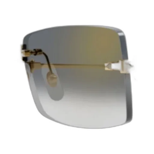 Cartier Rectangle Frameless Sunglasses