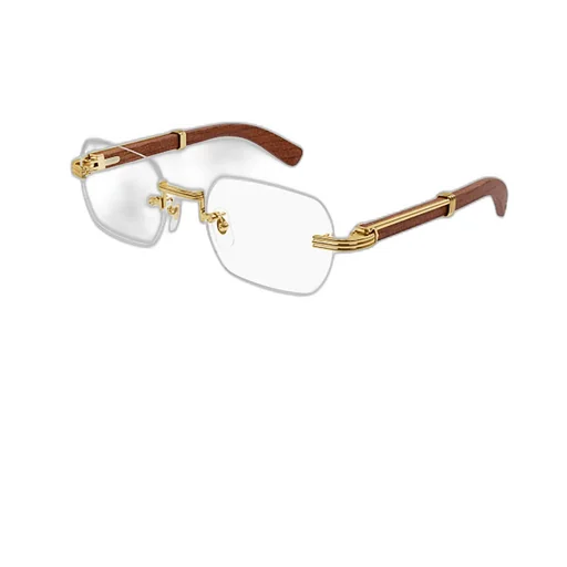 Cartier Rectangle Rimless Glasses