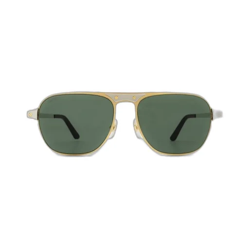 Cartier Santos Brushed Pilot Frame Sunglasses