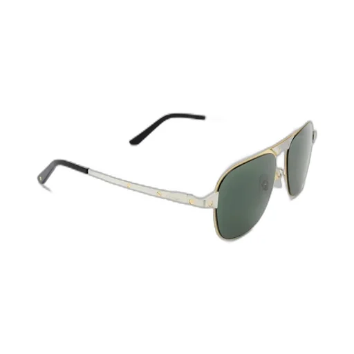 Cartier Santos Brushed Pilot Frame Sunglasses