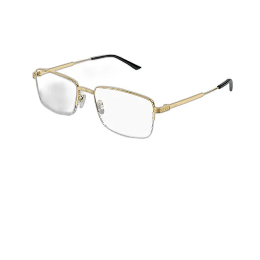 Cartier Rectangle Semi Rimless Glasses