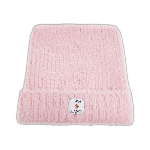 Casablanca Logo Patch Knitted Beanie