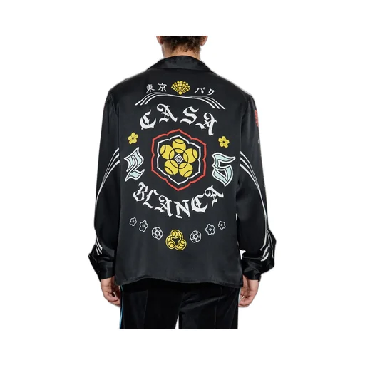 Casablanca Logo Printed Long-Sleeved Shirt