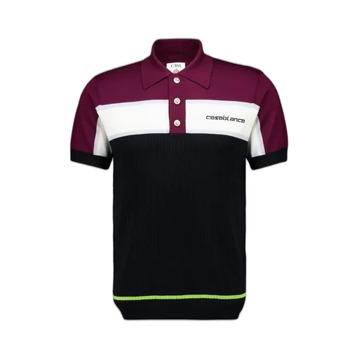 Casablanca Striped Polo Shirt