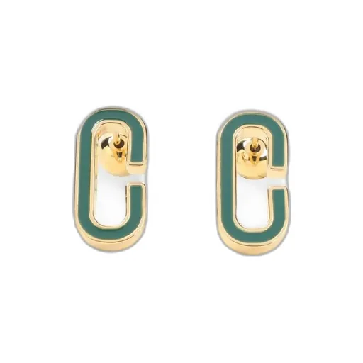 Casablanca C Link Stud Embellished Earrings