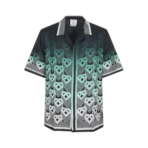 Casablanca Short-Sleeved Logo Jacquard Shirt