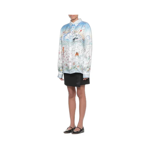 Casablanca Printed Long Sleeved Shirt