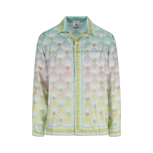 Casablanca Graphic Printed Satin Shirt