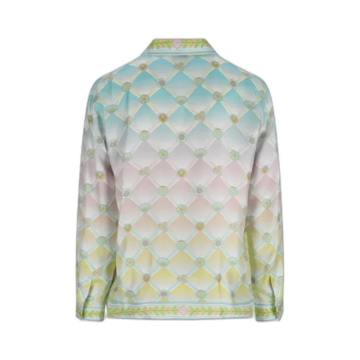 Casablanca Graphic Printed Satin Shirt