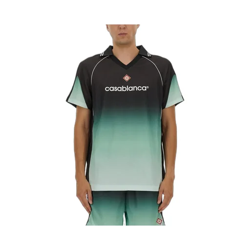 Casablanca Logo Printed Polo Shirt