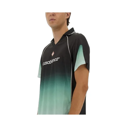 Casablanca Logo Printed Polo Shirt