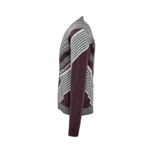 Casablanca Diagonal-Stripe Knitted Polo Shirt