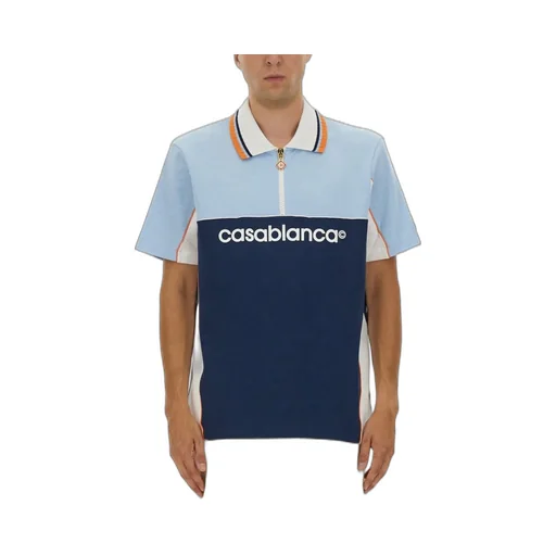 Casablanca Logo Printed Polo Shirt