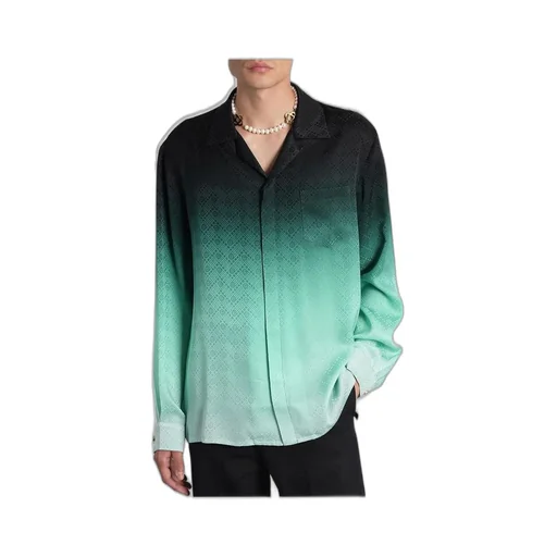 Casablanca Gradient Pattern Satin Shirt