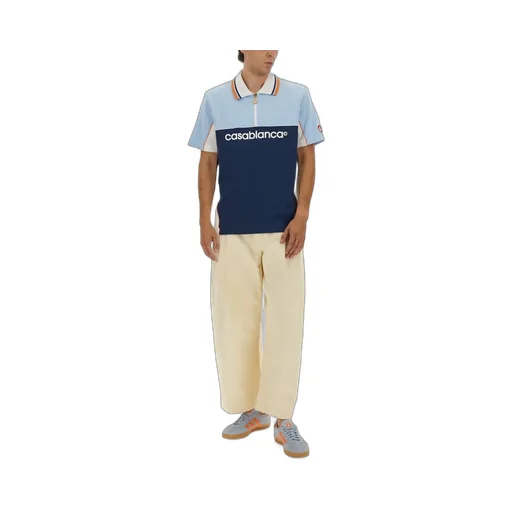Casablanca Logo Printed Polo Shirt