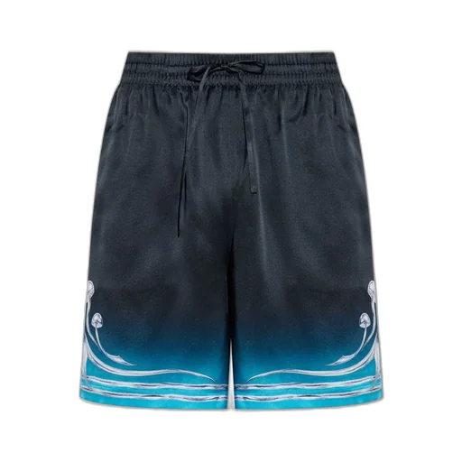 Casablanca Logo Printed Elastic Waist Shorts