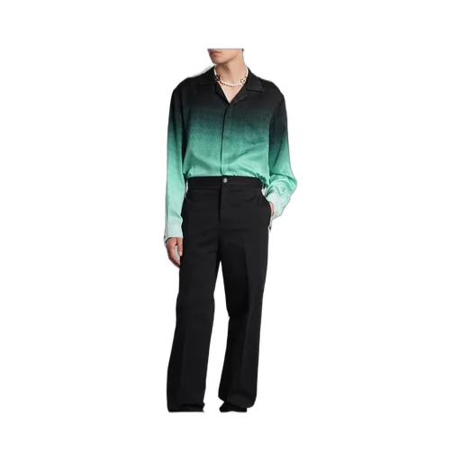 Casablanca Gradient Pattern Satin Shirt
