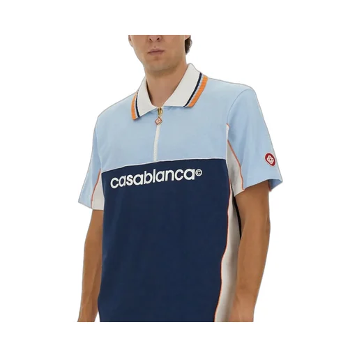 Casablanca Logo Printed Polo Shirt