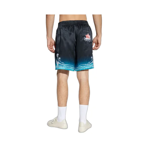 Casablanca Logo Printed Elastic Waist Shorts