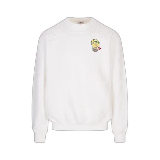 Casablanca Tennis Mascot Quilted Sweatshirt
