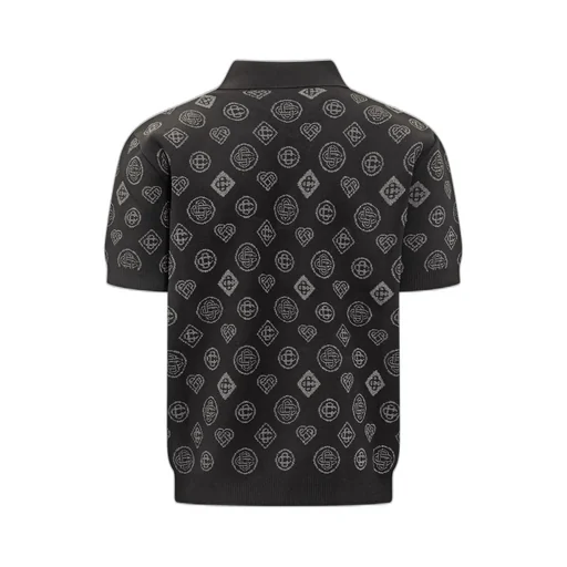 Casablanca Monogram Jacquard Polo
