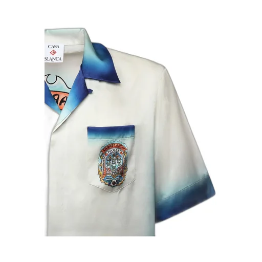 Casablanca Casa Way Skate Short Sleeved Satin Shirt