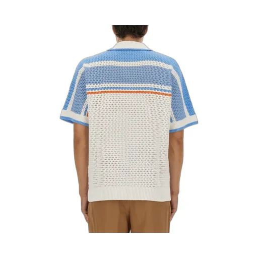 Casablanca Logo Patch Knitted Shirt