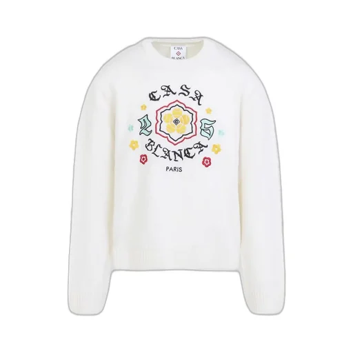Casablanca Emblem Knit Crew Neck Jumper