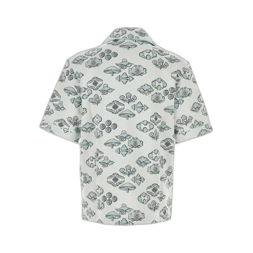 Casablanca Jacquard Motif Short Sleeve Shirt