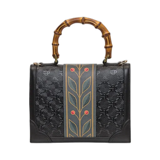 Casablanca Jeanne Logo Patch Top Handle Bag