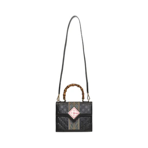 Casablanca Jeanne Logo Patch Top Handle Bag
