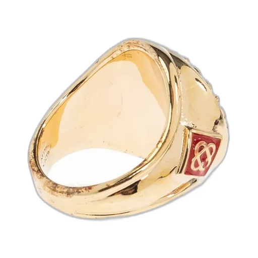 Casablanca Engraved Brass Ring