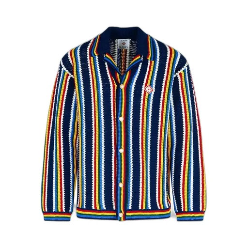 Casablanca Stripe Crochet Shirt