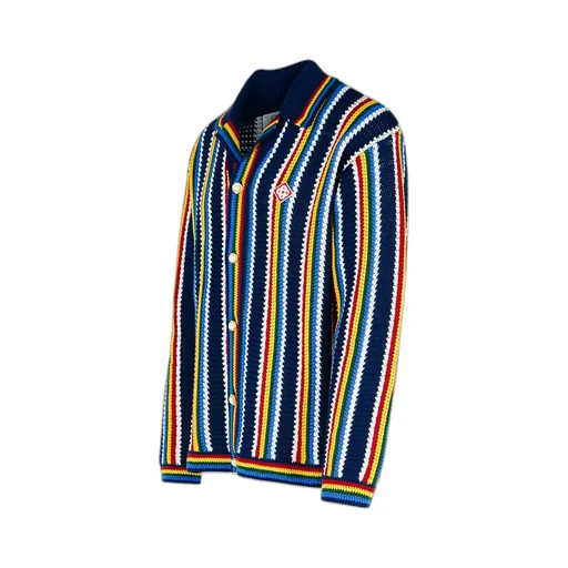 Casablanca Stripe Crochet Shirt