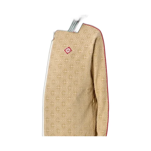 Casablanca Logo Patch Monogram-Jacquard Zip-Up Jacket