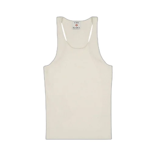 Casablanca Boucle Ribbed Vest