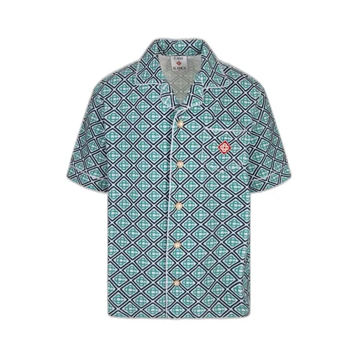 Casablanca Monogram Short-Sleeved Towelled Shirt