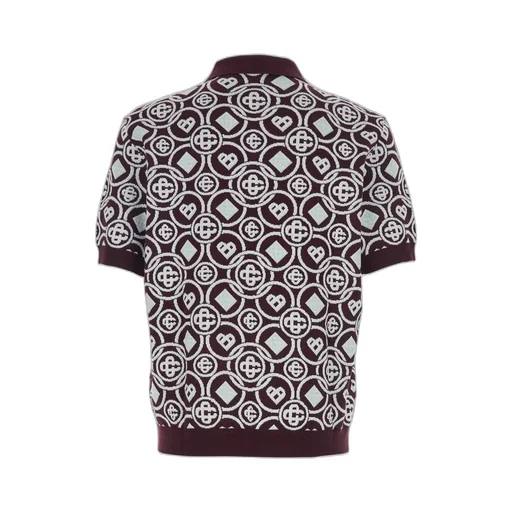 Casablanca Monogram Knit Polo Shirt