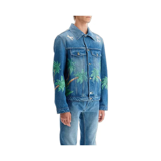 Casablanca Tennis Club Washed Denim Jacket