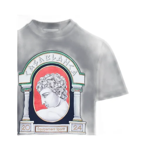 Casablanca La Medaille-Printed Crewneck T-Shirt