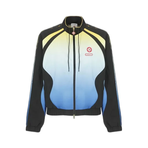 Casablanca Logo Appliqué Zipped Jacket