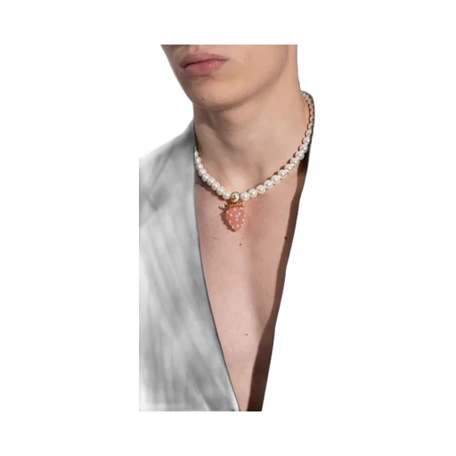 Casablanca Strawberry Pearl Necklace