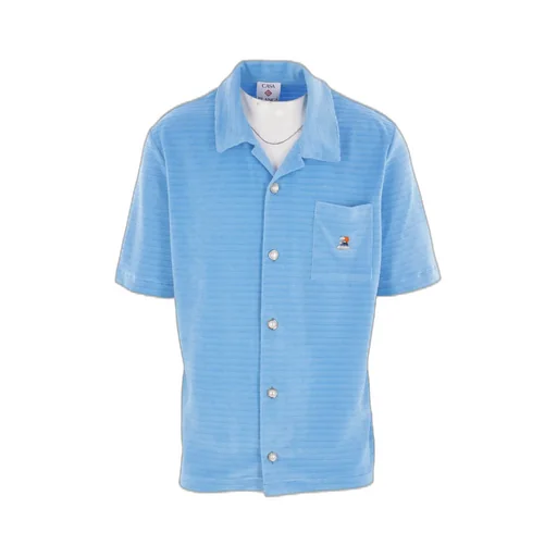 Casablanca Short Sleeved Velour Shirt