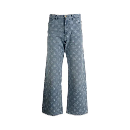 Casablanca Monogram Wide-Leg Jeans