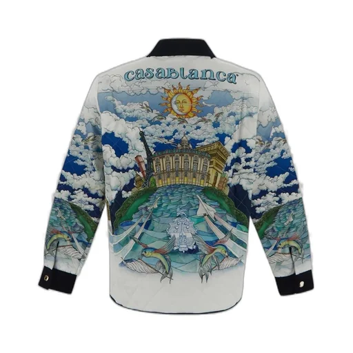 Casablanca Printed Quilted Jacket
