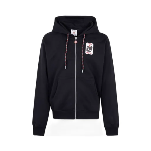 Casablanca Logo Patch Zipped Hoodie