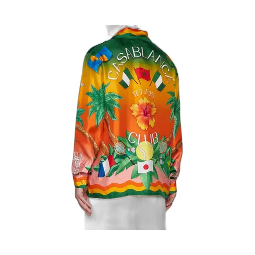 Casablanca Tennis Club Graphic Printed Shirt